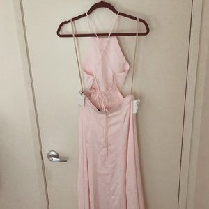 Fame and Partners Cross Back Dress US 6, Baby Pink